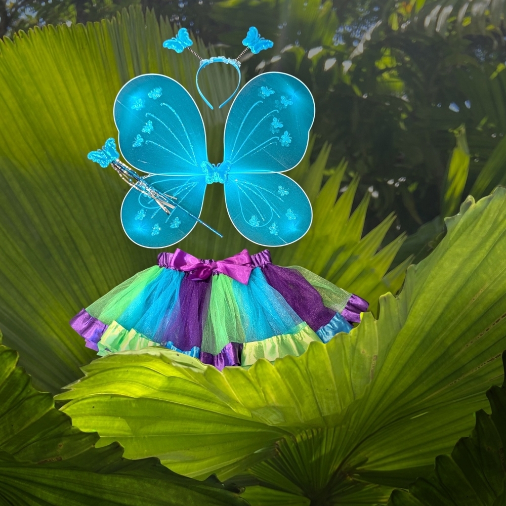 Colorful Butterfly Costume Set (Great Birthday Gift)
